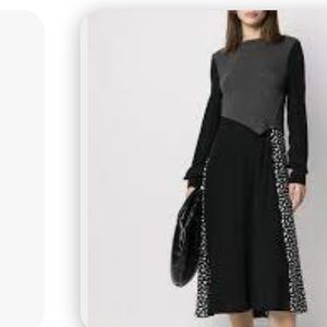 Elegant Black and Gray Dress